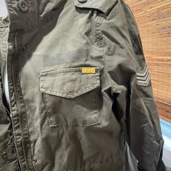 Olive Green Army Jacket - Picture 6 of 6